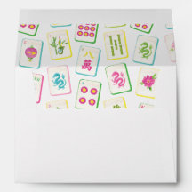 Watercolor Bright Mahjong Tiles Monogram
