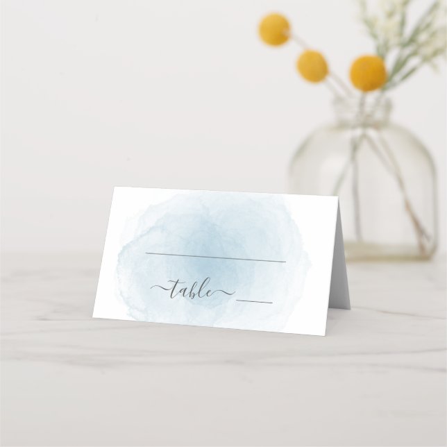Watercolor Bröllop Placeringskort (Framsida)