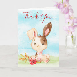 Watercolor Bunny Farm Tack Kort