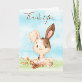 Watercolor Bunny Farm Tack Kort