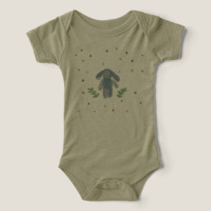 Watercolor Bunny Gender Neutral Drawn Baby Shirt T