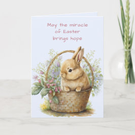 Watercolor Bunny Helgkort