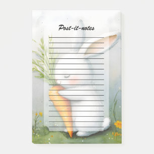 Watercolor Bunny Lycklig Harvest Post-it Block