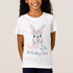 Watercolor Bunny Sister från Birthday Girl T Shirt<br><div class="desc">När du handlar på Graphic Kärlek Shop stöder du småföretag! Och ja,  jag dansar lycklig när jag får din beställning.) Tack! - Samantha Find more Graphic Kärlek Shop-design på: Facebook.com/GraphicLoveShop Använda #GraphicLoveShop on social media Copyright © Graphic Kärlek Shop</div>