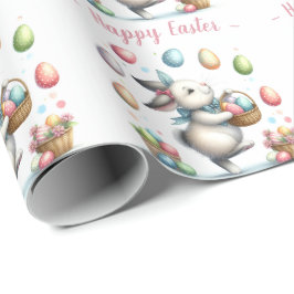 Watercolor Bunnys Glatta Påskägg Hunt Presentpapper