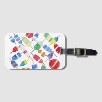 Watercolor buoy luggage tag bagagebricka