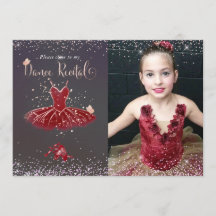 Watercolor Burgundy Tutu Dance Skäl