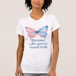 Watercolor Butterfly Motivational T-Shirt 