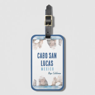 Watercolor Cabo San Lucas Mexico Arch Vintage Bagagebricka