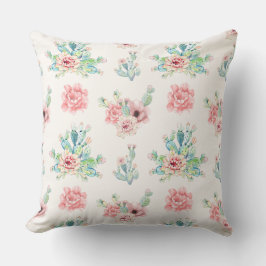 Watercolor Cacti Cushion 20×20 Kudde