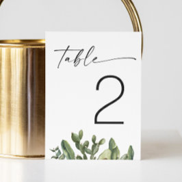 Watercolor Cactus Bröllop | Elegant Modern Desert Bordsnummer