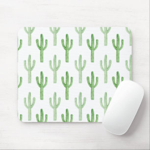 Watercolor Cactus Mönster Musmatta