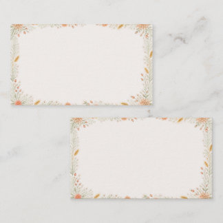 Watercolor Camellia Wedding Place Card Placeringskort