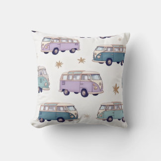 Watercolor camper van design kudde