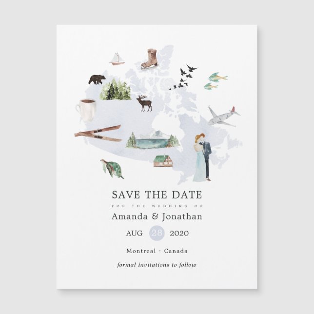 Watercolor Canada Destination Wedding (Framsida)