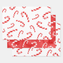 Watercolor Candy cane Mönster