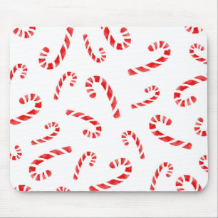 Watercolor Candy cane Mönster Musmatta
