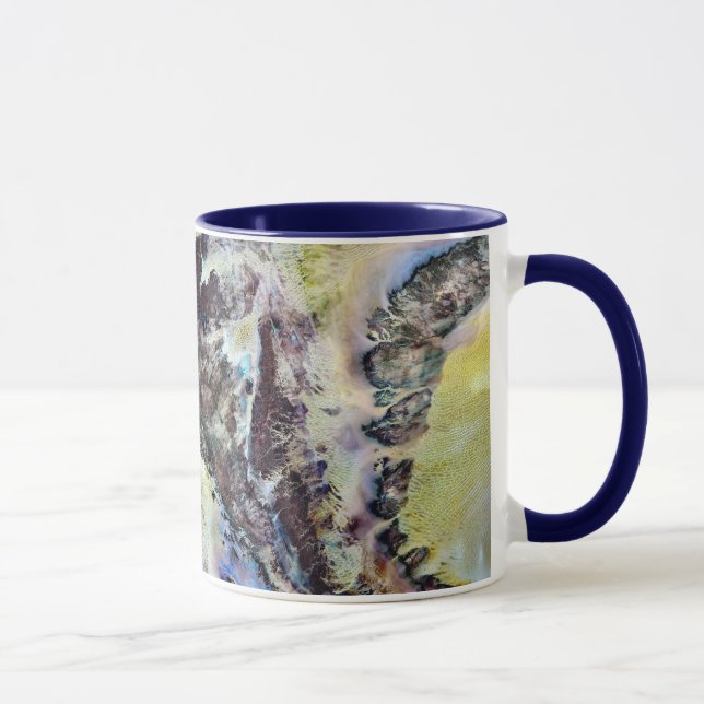 Watercolor Canvas Ceramic Mugg (Höger)