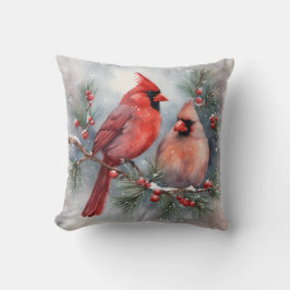 Watercolor Cardinal Pair Holly Kudde