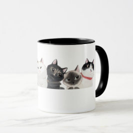 Watercolor Cats Kittens Mugg