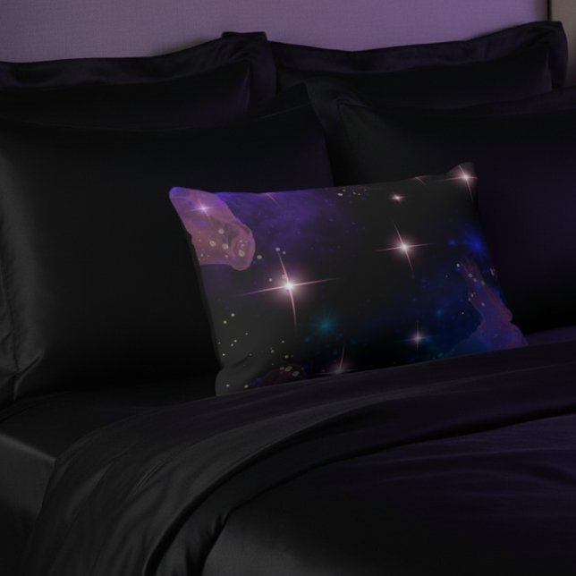 Watercolor Celestial Cosmic Stars och Himmel Prydnadskudde (Skapare uppladdad)
