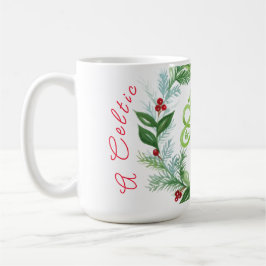 Watercolor Celtic Christmas Wreath  Kaffemugg