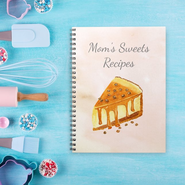 Watercolor Cheesecake Bakery Mamma Sverige Recipes Anteckningsbok (Skapare uppladdad)