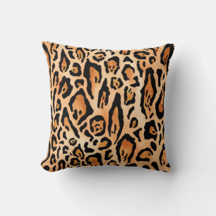Watercolor cheetah print mönster kudde