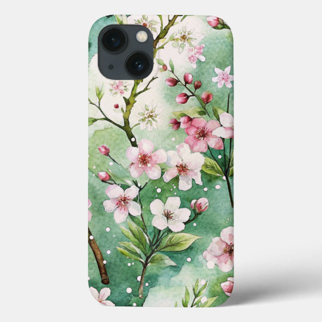 Watercolor Cherry Blossoms (Baksida)