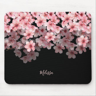 Watercolor Cherry Blossoms Black Pink | Your Name Musmatta