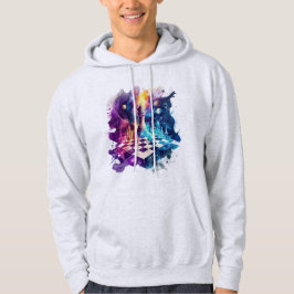 Watercolor Chess Biet Board Hoodie