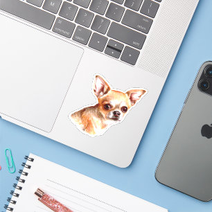 Watercolor Chihuahua Klistermärken