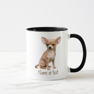 Watercolor Chihuahua, Pet Hund Animal Anpassningsb Mugg