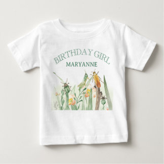 Watercolor Child's Bug Insect Birthday T Shirt