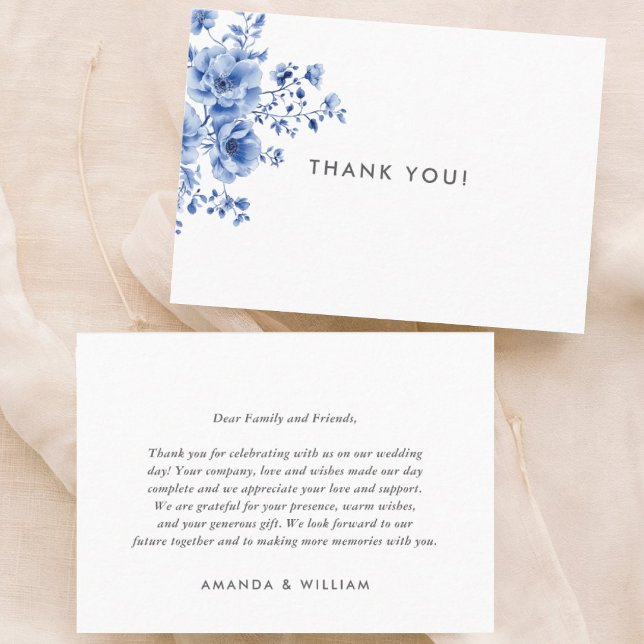 Watercolor Chinoiserie Blommigt Tack Placeringskort (Skapare uppladdad)