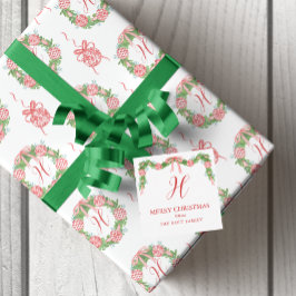 Watercolor Chinoiserie Garland-julutrymme Anteckningskort