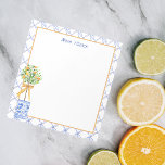 Watercolor Chinoiserie Orange Träd Topiary Anteckningsblock<br><div class="desc">PreppyPrint.com - Lägg till personligens beröring i det här anteckningsblocket. Klicka på "Redigera design" om du vill ändra teckensnittet,  bilden storlek osv. Överför den här designen även till de produkter du vill ha! Grafik från LABFcreations.etsy.com. Besök min designerbutik,  PreppyPrint.com,  för att få information om hur du samordnar saker.</div>
