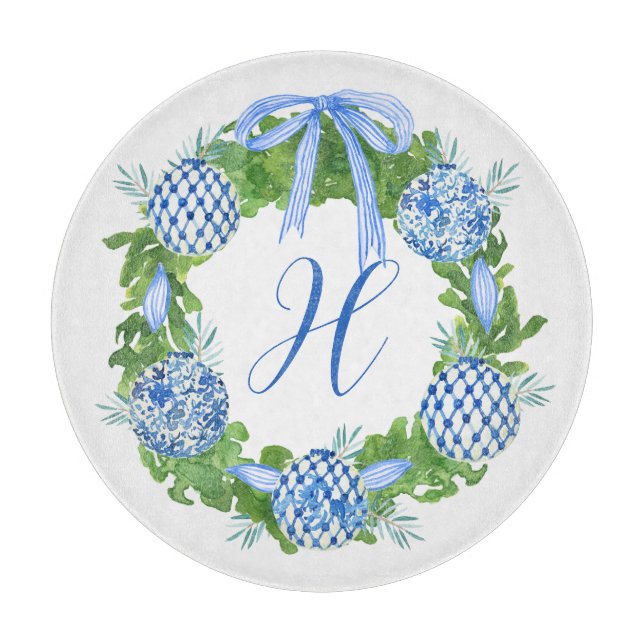 Watercolor Chinoiserie Wandejul Monogram (Framsidan)