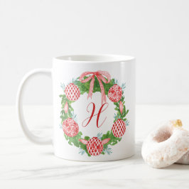Watercolor Chinoiserie Wandejul Monogram Kaffemugg