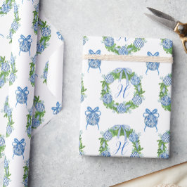 Watercolor Chinoiserie Wandejul Monogram Presentpapper