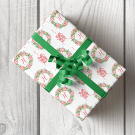 Watercolor Chinoiserie Wandejul Monogram Presentpapper