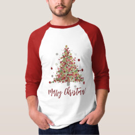 Watercolor Christmas Polka Dot Tree T Shirt