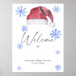 Watercolor christmas Tomhat Poster