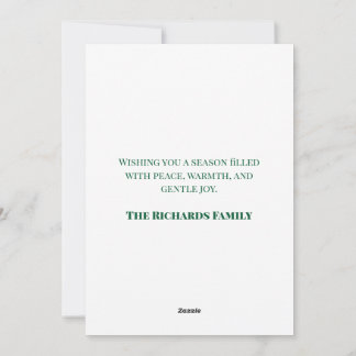 Watercolor Christmas Tree Holiday Card Julkort