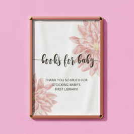 Watercolor Chrysanthemum bokar för baby Poster