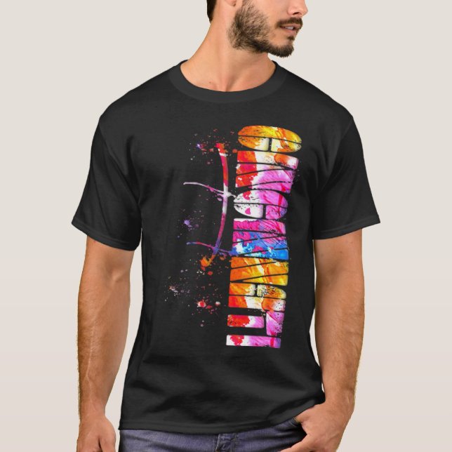 Watercolor Cincinnati Cincinnati Lettering Cinci T Shirt (Framsida)