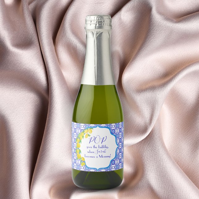 Watercolor Citroner Amalfi Baby Shower Pop  (Skapare uppladdad)
