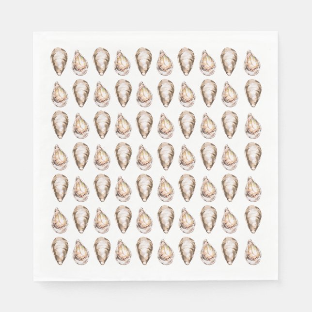 Watercolor Coastal Seascape Wedding  Pappersservett (Framsidan)