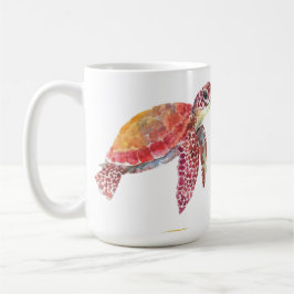 Watercolor Coastal Sommar Klistermärke Set | Havss Kaffemugg