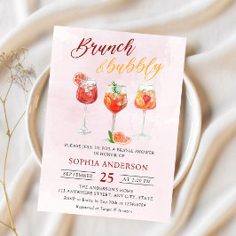 Watercolor Cocktail Party Möhippa Inbjudningar